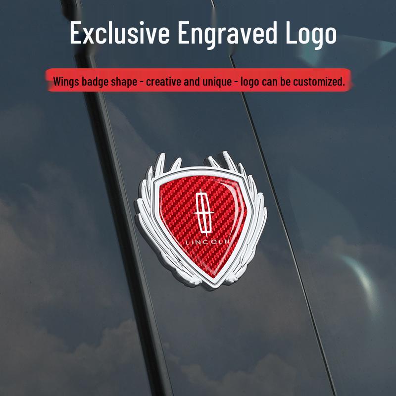 Lincoln Adventure MKC Aviator MKT Body Side Window Metal Badge Logo Sticker