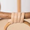 Rattan Indoor Plant Stand Straw Woven Flowers Pots Holder Stool with Legs Floor Planter Baskets Rack Wood Plant Shelf