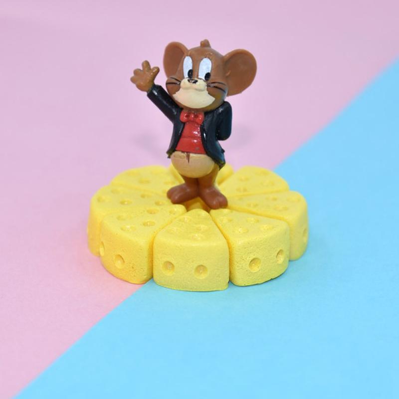 10 Stück/Los Miniatur Essen 1/6 Mini Käsekuchen Puppenhaus