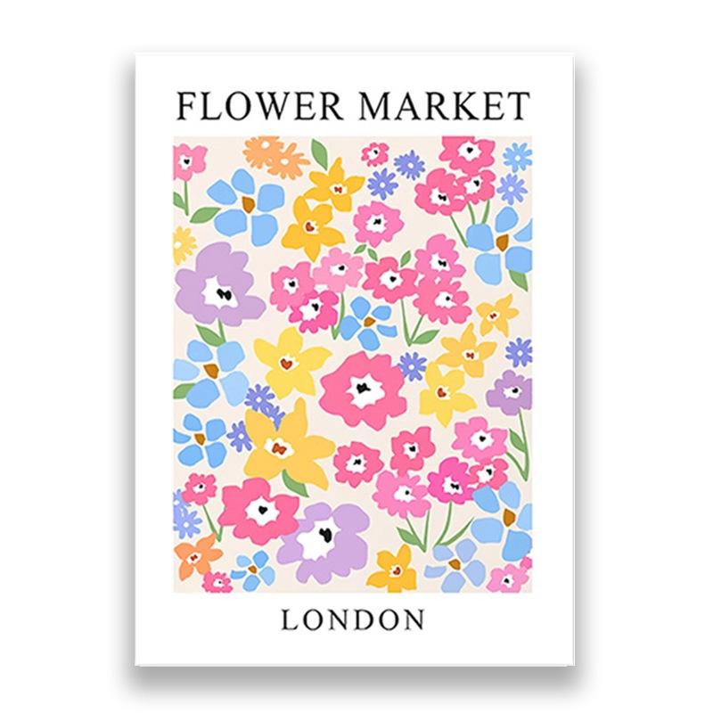 Flower Market Posters Colorful Rose Tulip Wall Art Decor Canvas Painting Nordic Bedroom Interior Aesthetics Picture Decoration