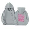 Kids Long Sleeve Pullover Hoodie with Letter Print and Pocket