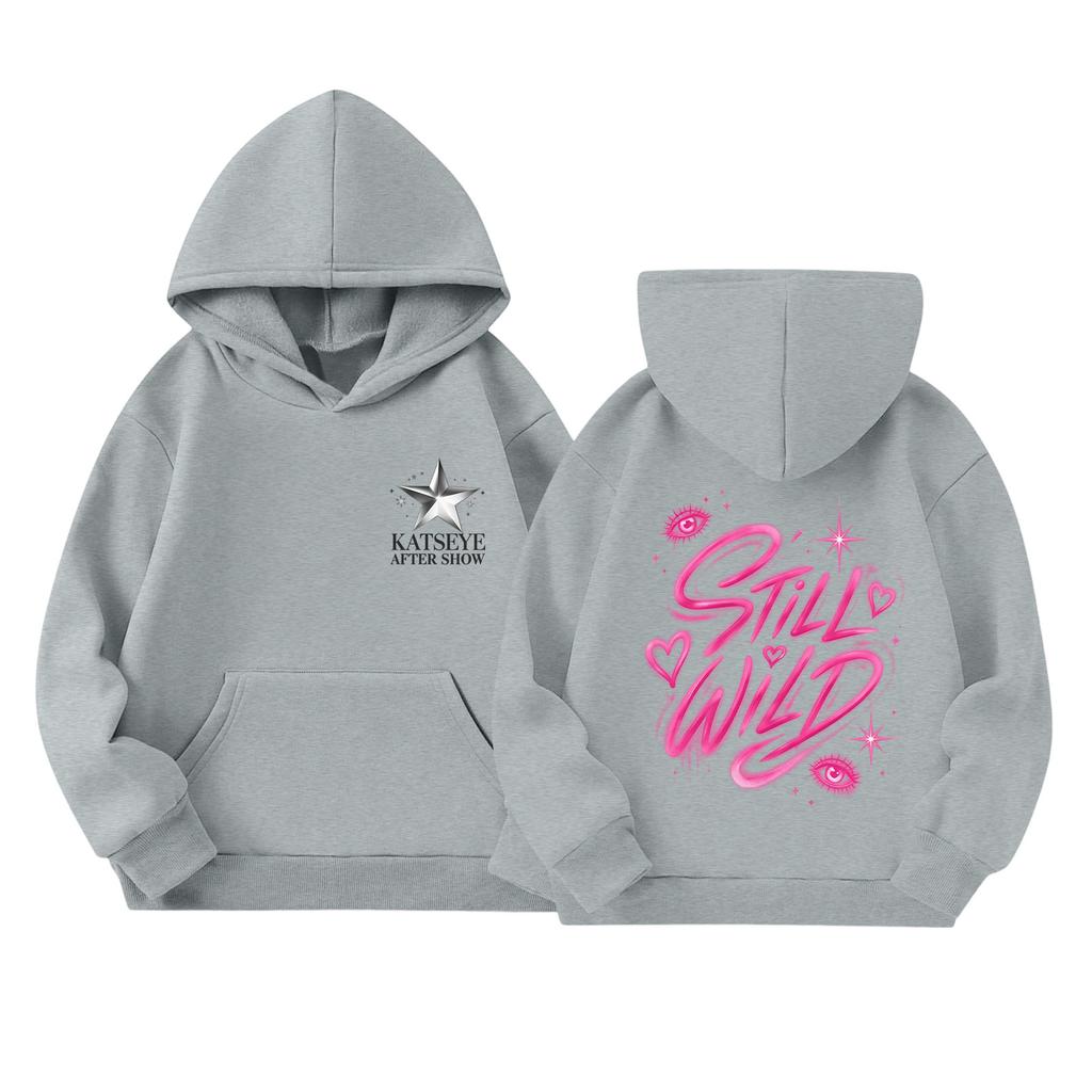 Kids Long Sleeve Pullover Hoodie with Letter Print and Pocket