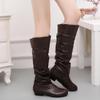 Fashion Women's Boots Stylish Women Knee High Long Boots Low Heel