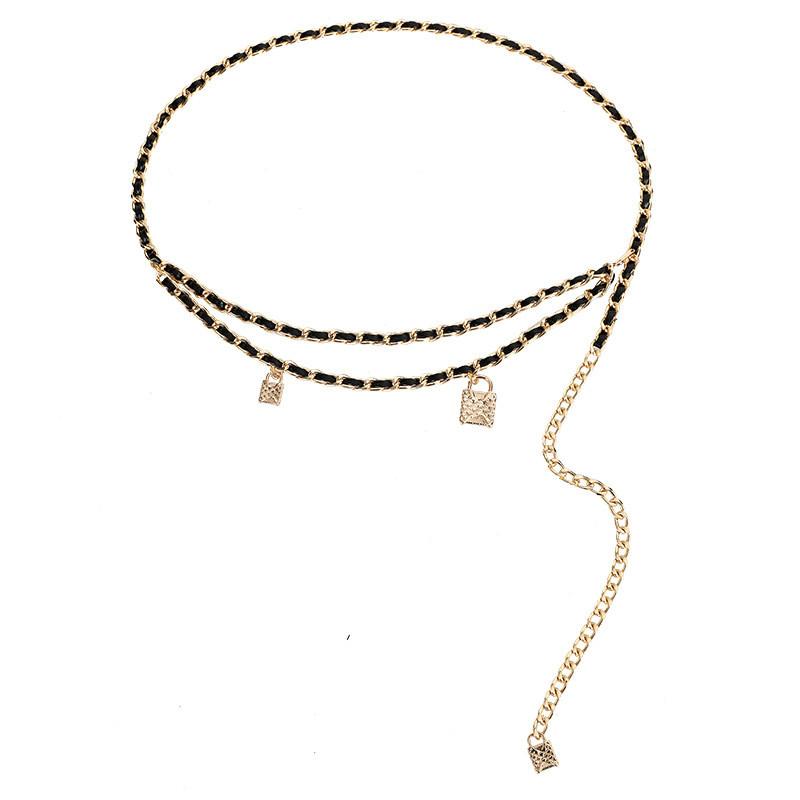 Small Fragrance Waist Chain For Women With Metal Tassel Decoration Summer Fashion Accessory