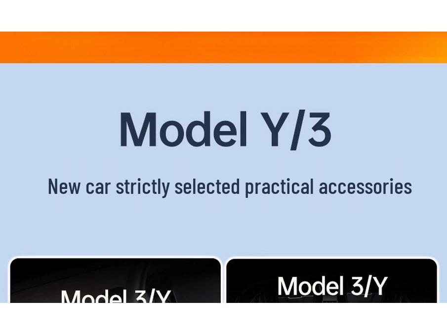 Tesla Model Y/3 Refurbished Accessories Gift Set: Interior Floor Mats & Storage Modifications