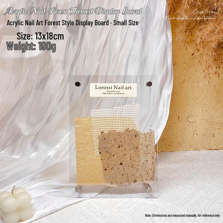 Wearable Acrylic Nail Art Display Board for Manicure Photos