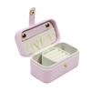Mini Small PU Leather Jewelry Box Simple Ring Necklace Earrings Storage Minimalist Style Daily Travel Portable Storage Box