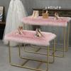 1pc Counter MATS White Blankets Plush Carpets Shelves Exhibition Stands Clothing Stores Window Decorations Acrylic Fibers