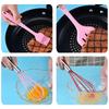 Five-Piece Silicone Kitchen Tool Set: Egg Beater, Scraper, Steak Frying Spatula, and Drain Spatula. Ideal for Baking and Cooking.