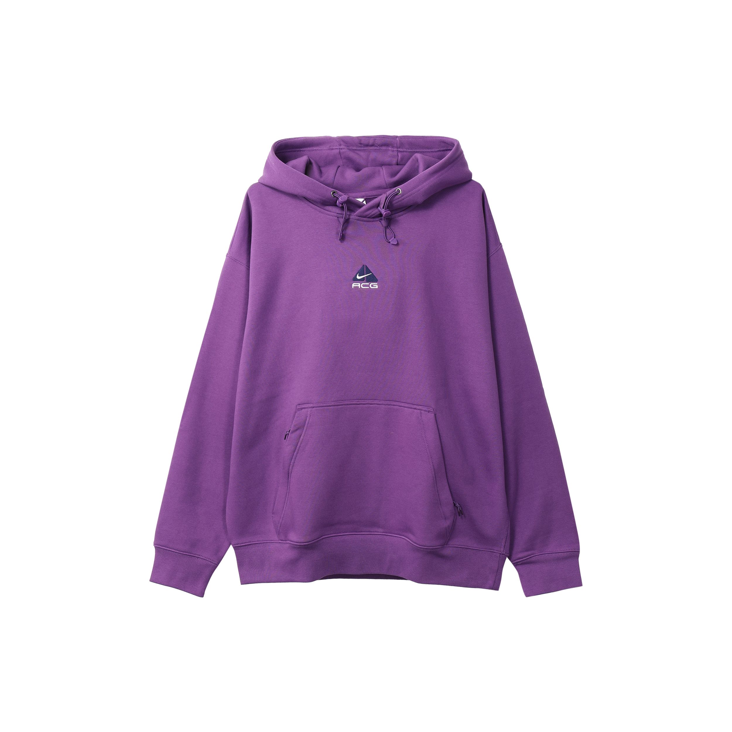 Nike ACG Therma-FIT Fleece Pullover Hoodie Purple DH3088-599 L