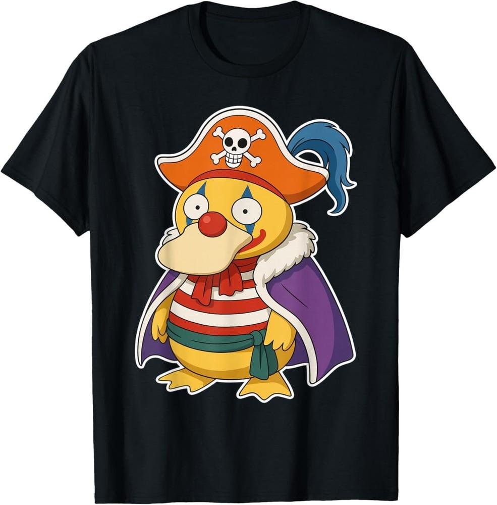 Pirate Clown Duck Anime Design T‑Shirt