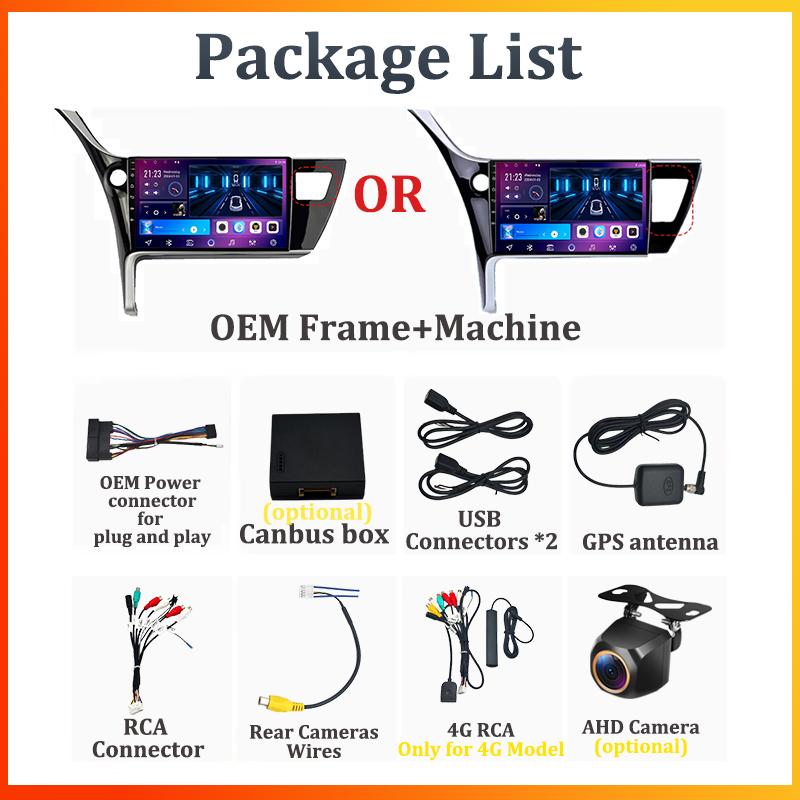 For Toyota Corolla 11 Auris E180 2017 2018 2019 Carplay Auto Screen Wireless Android Auto Car Intelligent Systems AutoMotive DSP