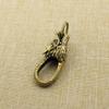 New Brass Dragon's Head Creative Decoration Feng Shui Pendant Chinese Retro Style Dragon Keychain Pendant Souvenir Gifts