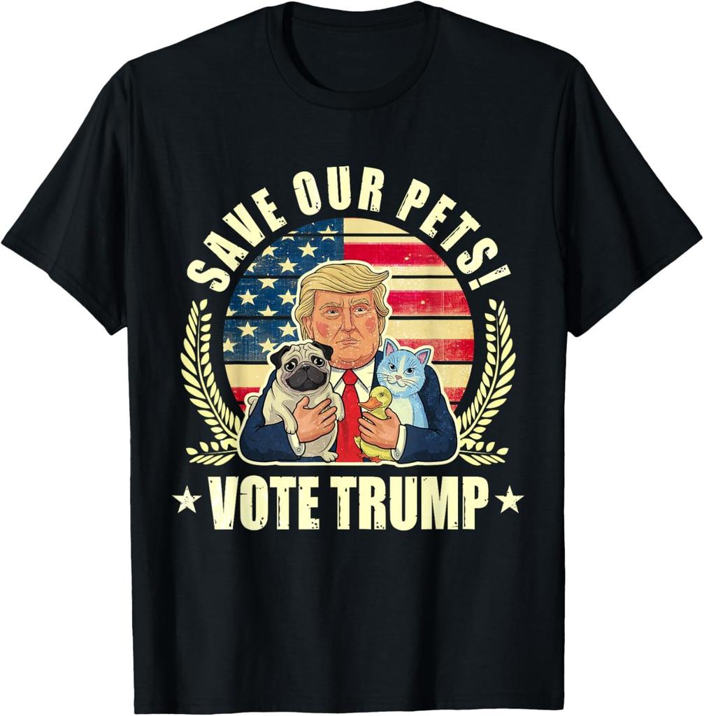 Save Our Pets Vote For Trump 2024 Trump Vance 2024 Election T-Shirt S-3XL