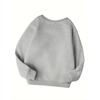 Girls' Fashion Crew Neck Sweatshirt | Casual Random Print Top, Perfect For Fall/Winter, Regular Fit With Slight Stretch Fabric