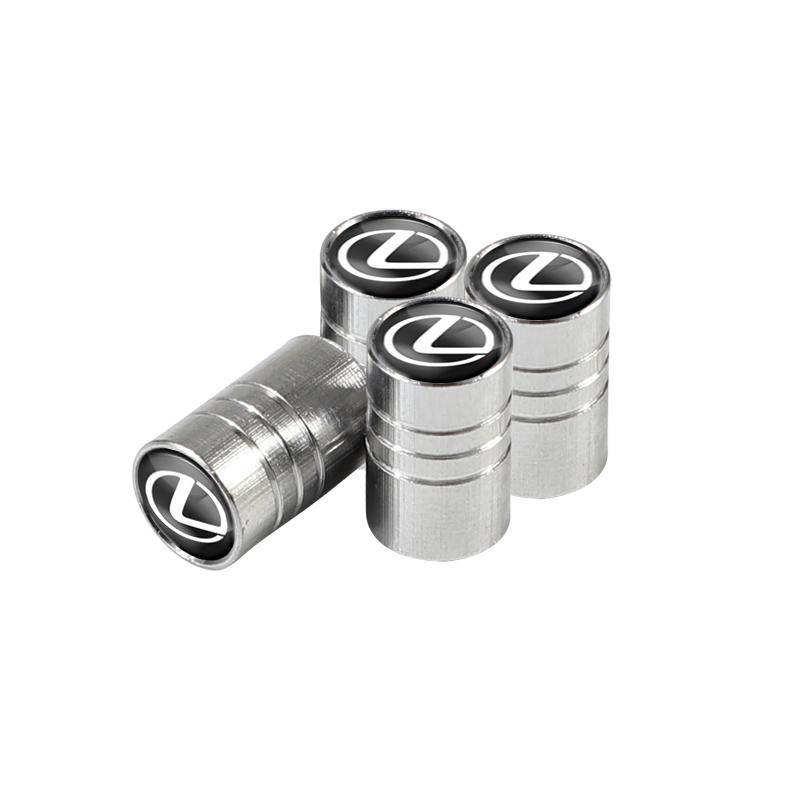 SKIA7 4Pcs Car Tire Valve Caps Alloy Dust Cap For Lexus RX330 IS250 Ct200h ES300h RX350 IS300h ES350 Car Styling Accessories Valve Cap