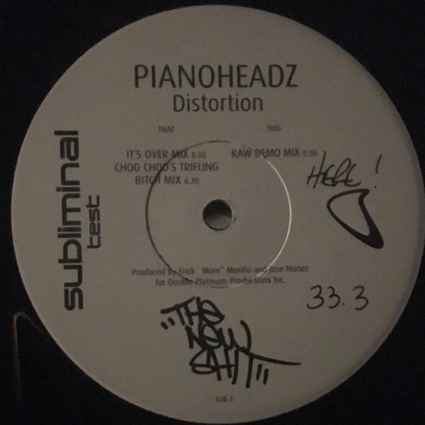 

12inch Record PIANOHEADZ - Distortion SUB3 Subliminal 1998 US Dance & Electronica Used