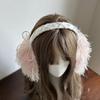 Lovely Winter Earmuff Soft & Warm Ear Covers for Women Teens Girl Furry Plush Ear Protectors Outdoor Activity Ear Muffs