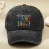 TEACER Colorful Letter Print Cap Unisex Retro Soft Brim Baseball Hat Outdoor Casual Womens Baseball Cap
