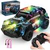 Remote Control Off Road RC Car for Kids - Cool Light Up 1/24 Scale Hobby Truck Race Car Toy Gifts for 3-8 Year Old Boys