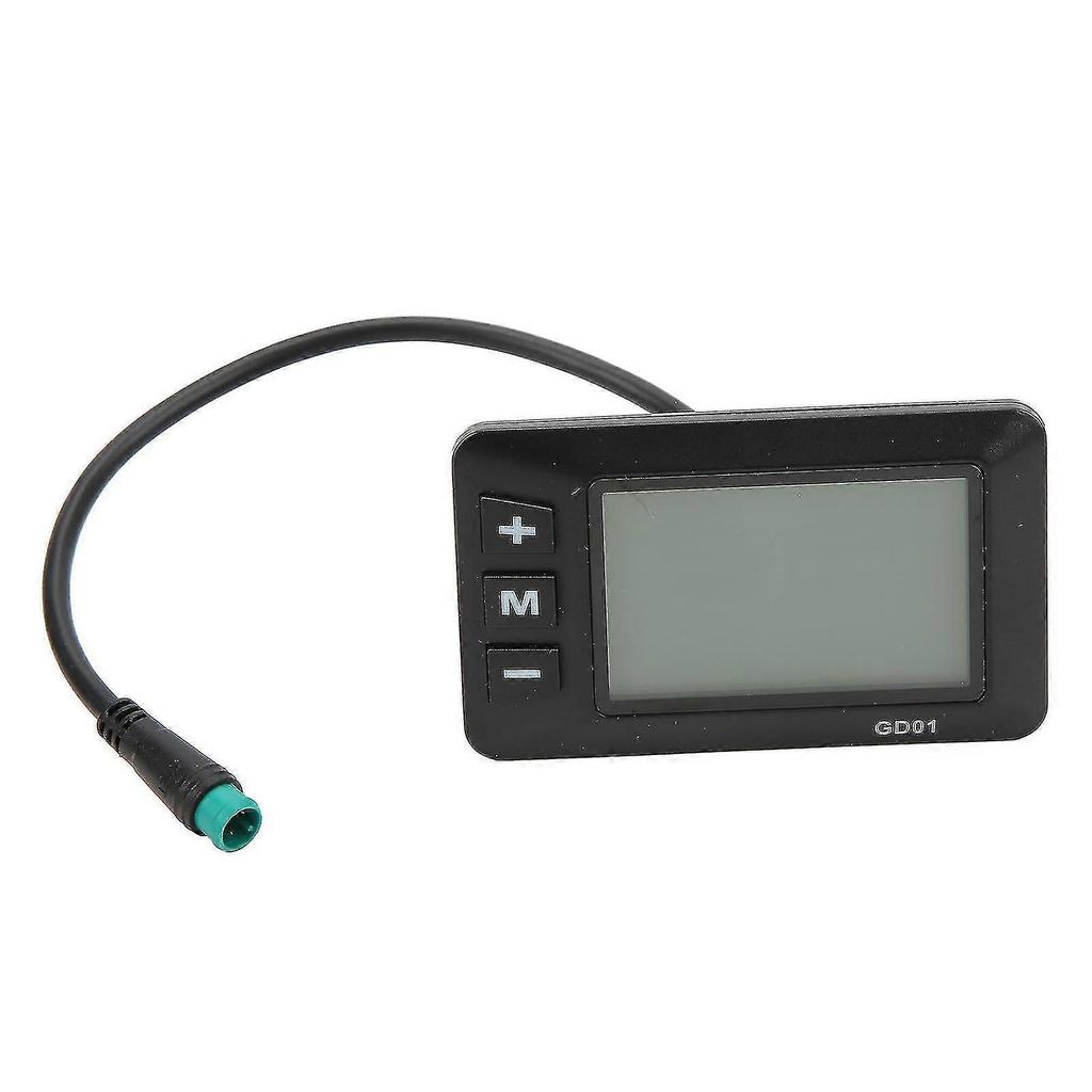 Electric Bicycle Display 36v 48v Lcd Gd01 Display 5 Pin Waterproof Plug For 22.2mm Handlebar