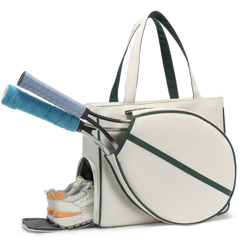 Korean Style Lightweight Single Shoulder Badminton Bag, 2-Racket Capacity, 2024 Model, Large Capacity for Tennis or Squash Gear