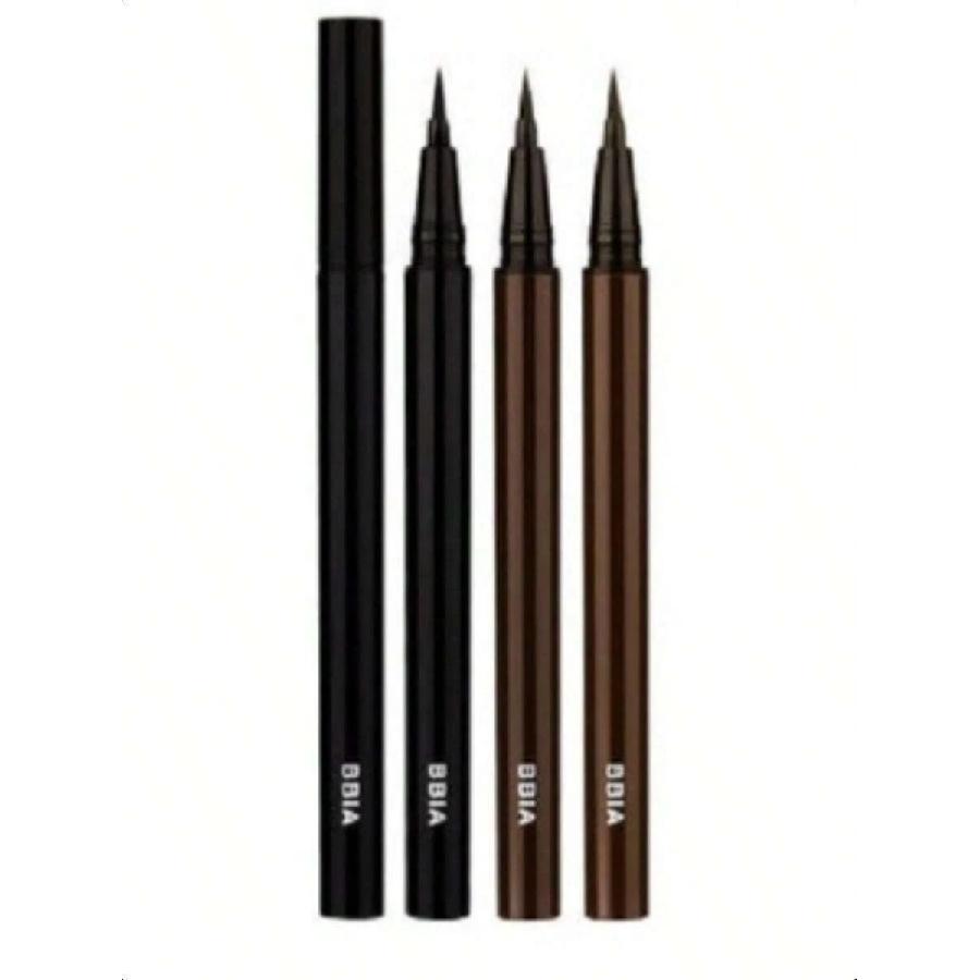 Bbia Last Pen Eyeliner Waterproof Brush Tip 0.4g With Vitamin E & Quick-Dry Formula  Each  Sharp Brown Universal Shade  18HR Smudge-Proof