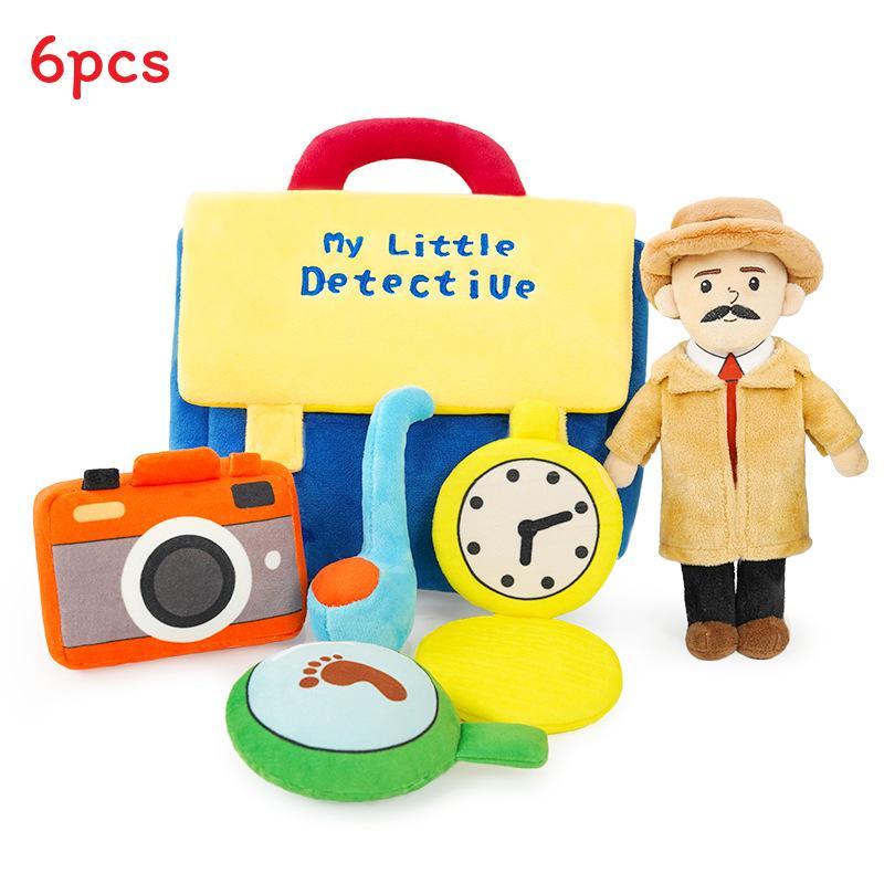 

Detective Plush Toy Set For Kids Educational Soft Doll Gift For Boys And Girls