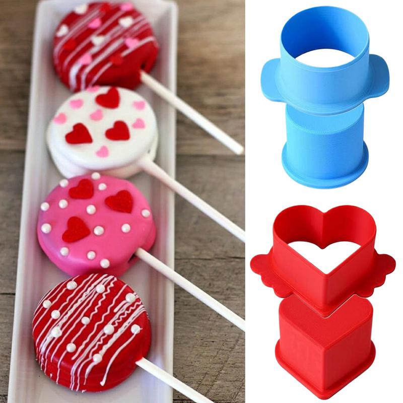 Cake Pop Cutter Birthday Parties Cake Cutter Pusher Smooth Shapes Press Set Home Baking Accessories Teaching Tool For Skewers