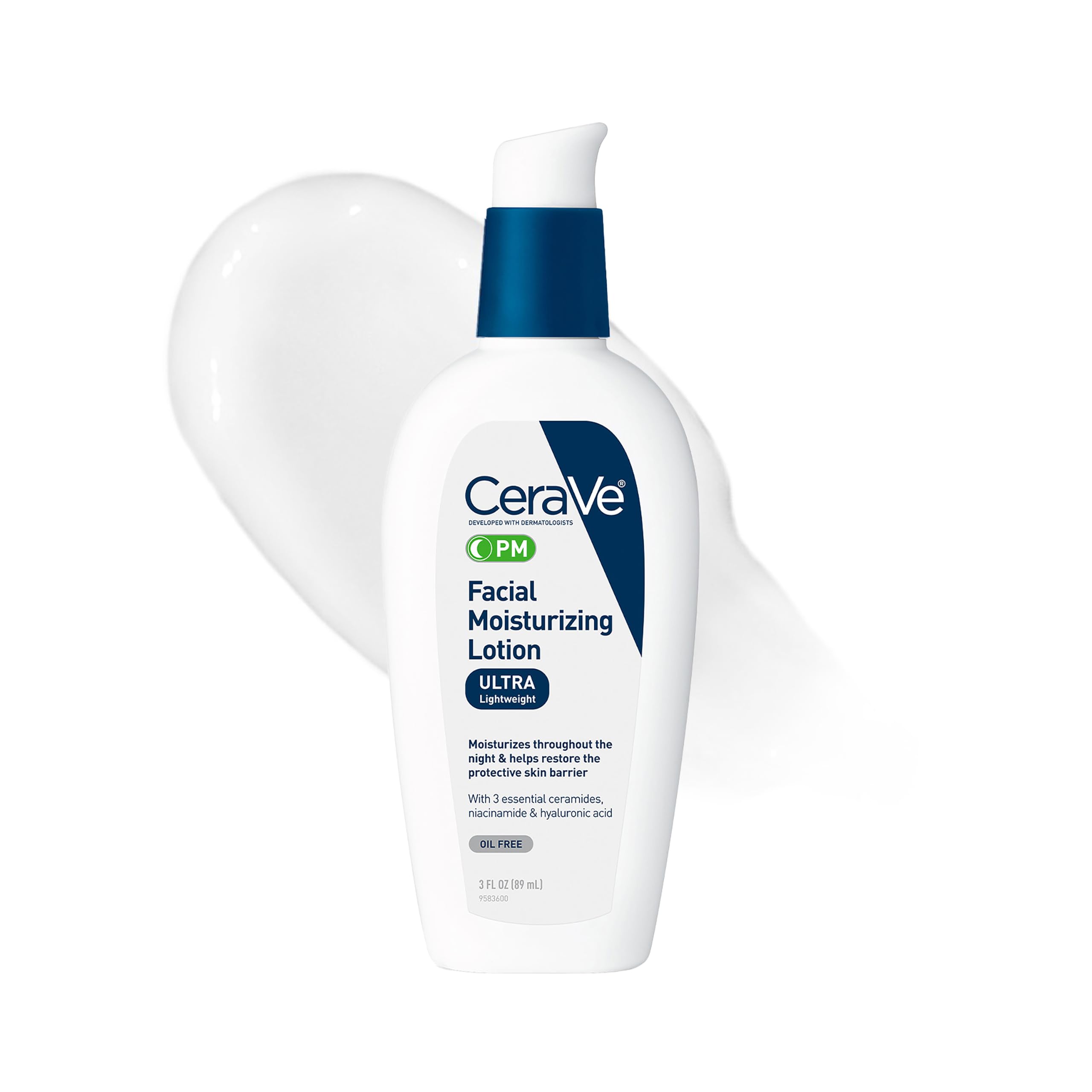 CeraVe Увлажняющий лосьон для лица PM 89 мл (3 унции) (х 1)