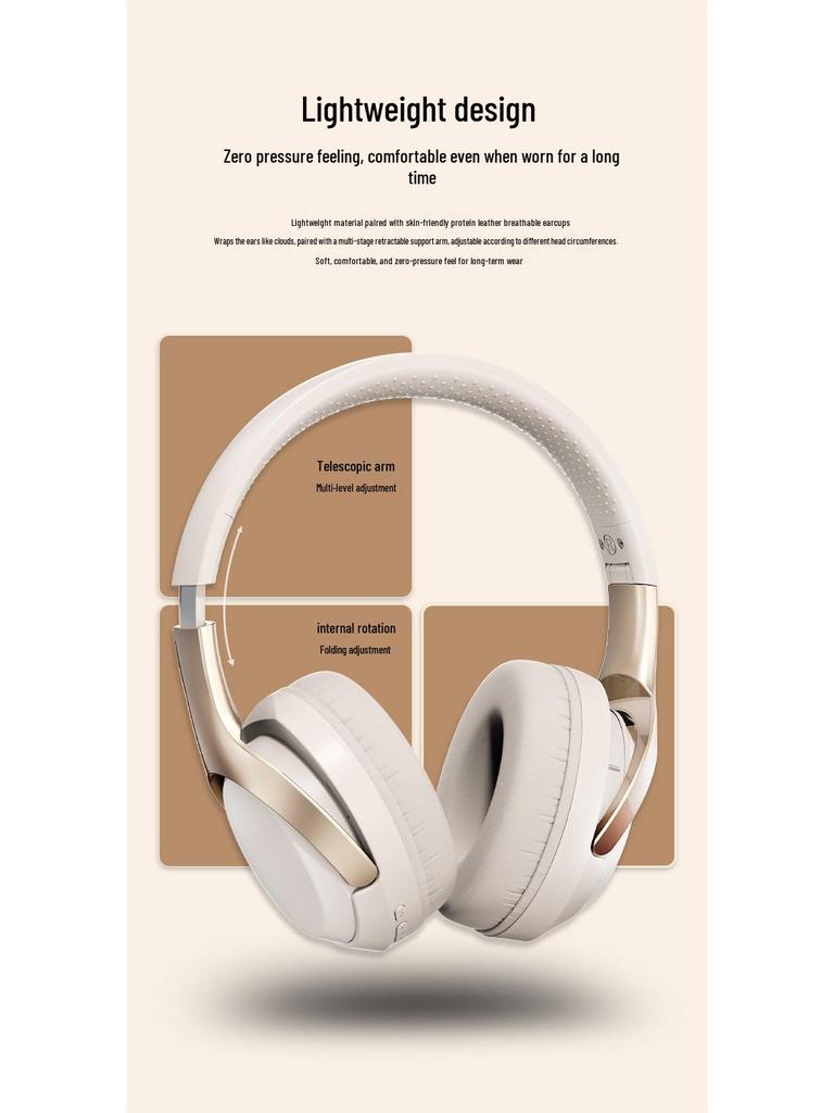 Wireless Bluetooth Headset: Business HIFI Sound, Built-in Mic, Long Battery Life