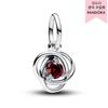 Charme à Pendentif Cercle d'Éternité Rouge 793125c01