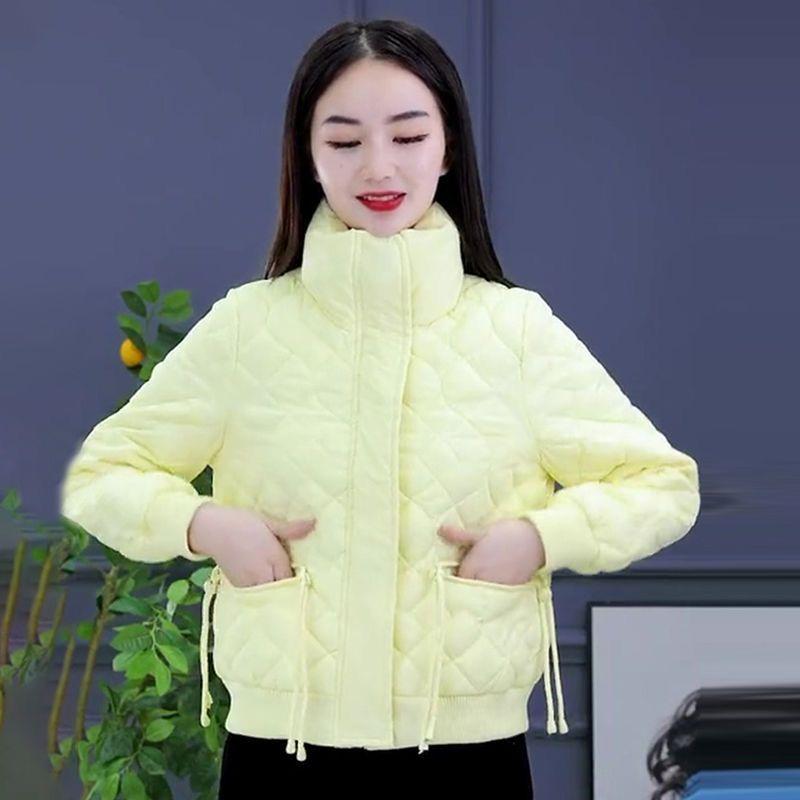Winter Warm Stand Collar Down Cotton Coat Women Korean Loose Fashion Jacket