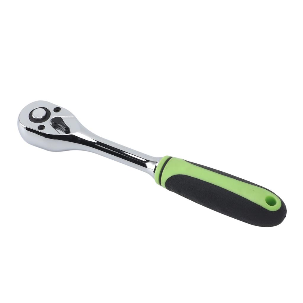 Ratchet Wrench 38 Straight Handle 72 Tooth 9.5mm Quick Release Reversible Drive Socket Heavy Duty