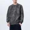 Counter High-End Retro Pad-Dye Printing Heavy Crew Neck Sweater Men'S Spring And Autumn American Casual Top Men'S Clothing