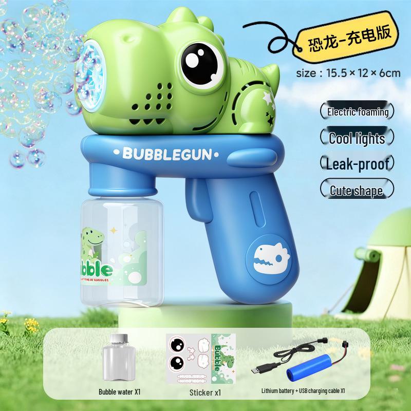 Automatic Cartoon Elephant Bubble Machine - Handheld Blower with Solution for Kids, Boys & Girls