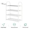 4-Tier Shoe Rack Versatile Storage Organizer Large Capacity Sturdy Construction Simple Installation Entryway Bedroom Shoe Shelf
