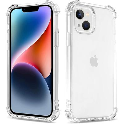 Shockproof Case For iPhone 16 15 14 13 12 11 Pro Max Ultra Thin Silicone Soft Clear Case For Apple 13 12 Mini 15 14 Plus Cover