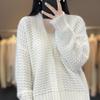 Women's Wool Knit Loose Cardigan - Autumn/Winter 2022 Fashion, Thick Short Jacket