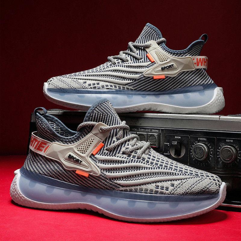 

Модная осенняя новая мужская обувь из тканого материала с сеткой, дышащая повседневная обувь на мягкой подошве, попкорн Daddy Sh 44