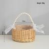 Cesto da Picnic e da Conservazione in Salice e Bambù Intrecciato a Mano per Fiori e Frutta