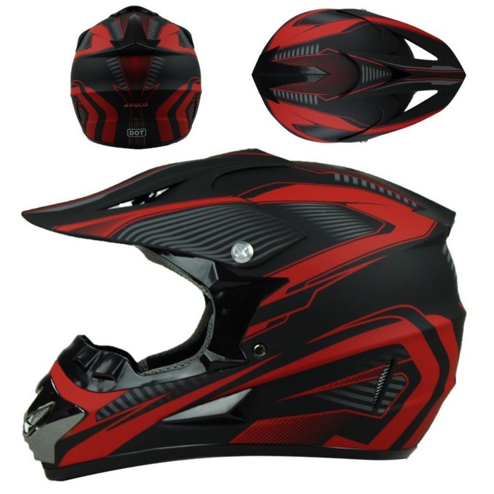 Offroad Mountainbike Motorradhelm Fahrradfahren Downhill Vollhelm Herren und Damen Ultraleicht Atmungsaktiv Sicherheits-Schutzhelm