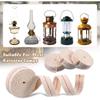1.1cm/1.3cm/1.5cm/2cm Width 1Meter Long White Flat Cotton Kerosene Lamp Wick with Stitch Braided For Oil Lamps Candle Burner