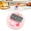 Minuteur de cuisine numérique écran LCD compact dessin animé électronique magnétique pour enfants