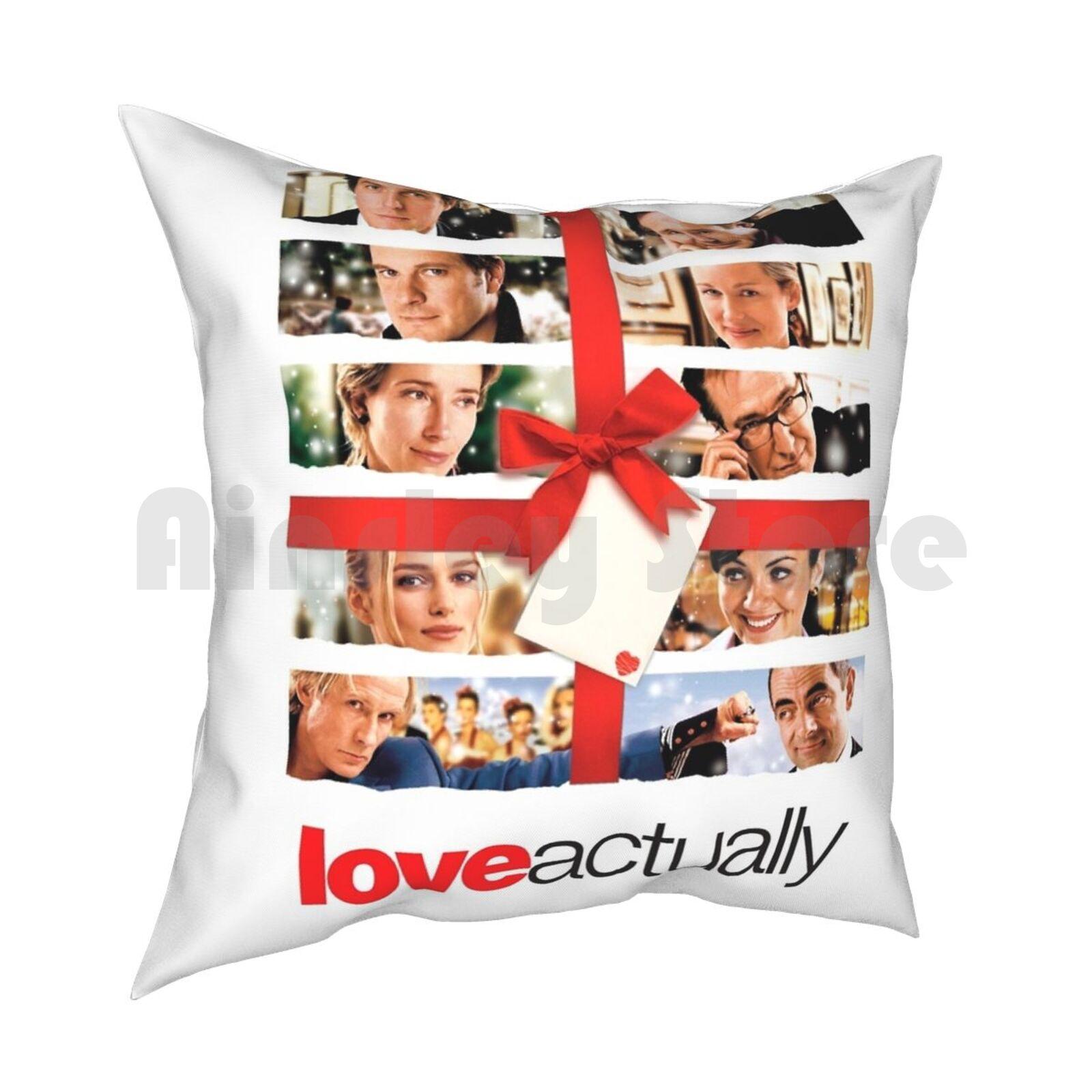Love Actually Pillow Case Printed Home Soft Throw Pillow Love Actually Romantic Comedy Movie Rom Com 30x30cm 12x12in