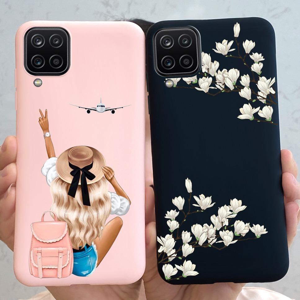NEW Design For Samsung Galaxy A12 Case Silicone TPU Back Cover For Samsung A12 M12 F12 Galaxy M12 India  Funda Couqe Bumper