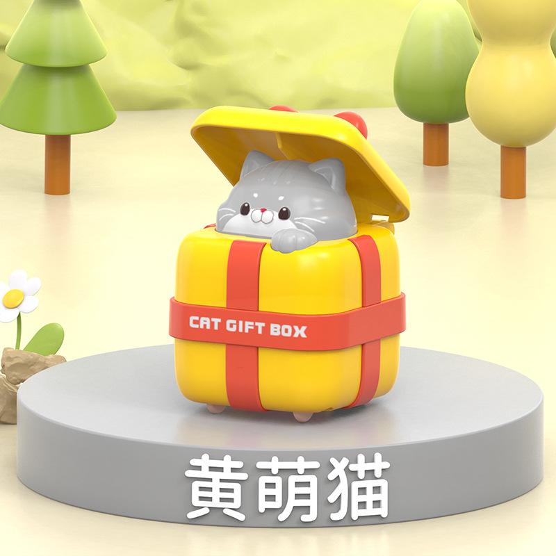 Press The Sliding Toy Car, Creative Cute Cartoon Douyin Internet Celebrity Gift Cat