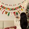 Holiday Hanging Decor Handmade Light String Decoration Christmas Banner Festive Merry Christmas Decoration For Home Fireplace