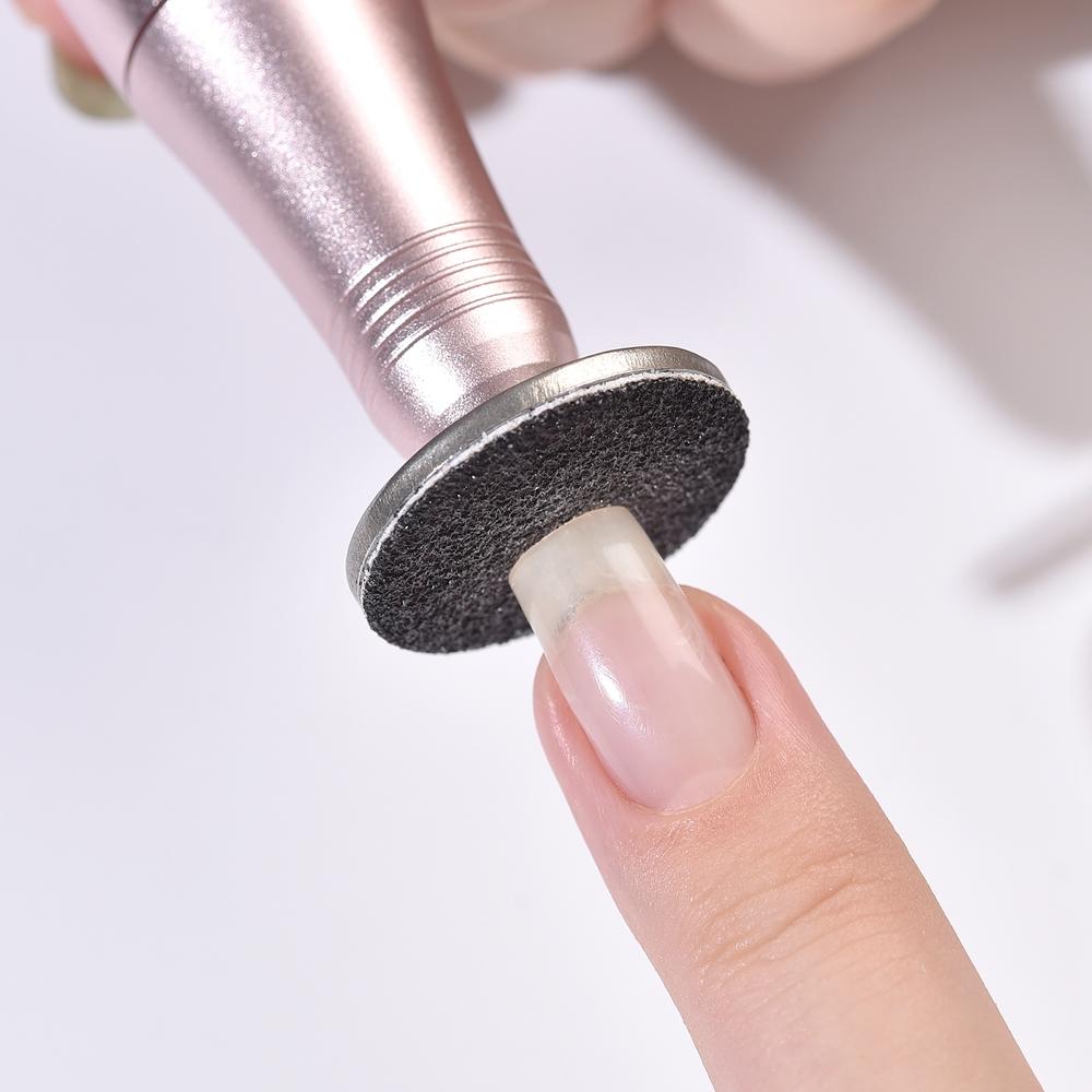 Set austauschbares Schleifpapier für abgestorbene Haut für Maniküre Pediküre mit Metallscheibe Nagelbohreraufsatz Hornhautentfernung Fußpflege Werkzeug Zubehör