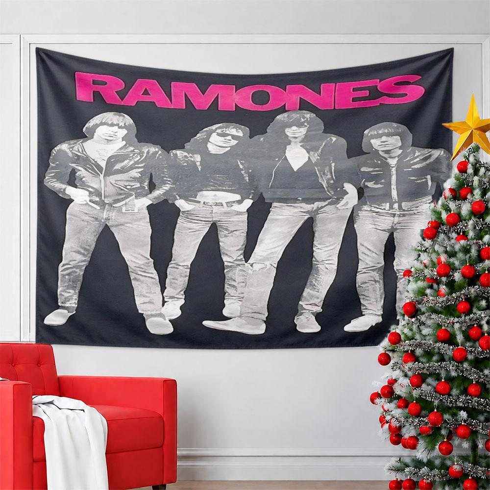 "Ramones Band Graphic Poster Design" Pattern Wall Hanging Tapestry Decorative Tapestry Home Decor for Bedroom and Living Room